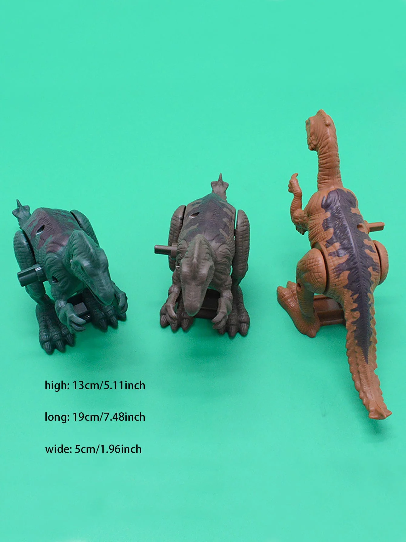 1pc-Cute dinosaur toy, winding toy, suitable for teasing cats and dogs, interactive game - random color