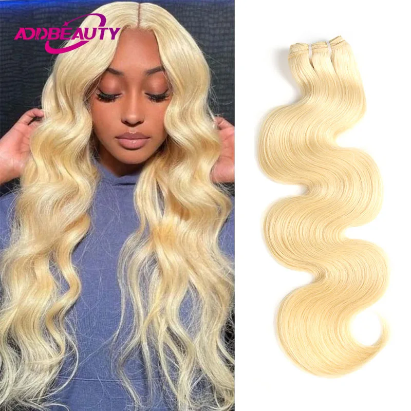 

Body Wave Virgin Human Hair Bundles for Women Addbeauty Brazilian Raw Virgin Human Hair Weave 613# Honey Blonde Human Hair Weft