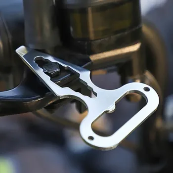 Outdoor camping supplies stainless steel EDC wrench multifunctional tool portable bottle opener