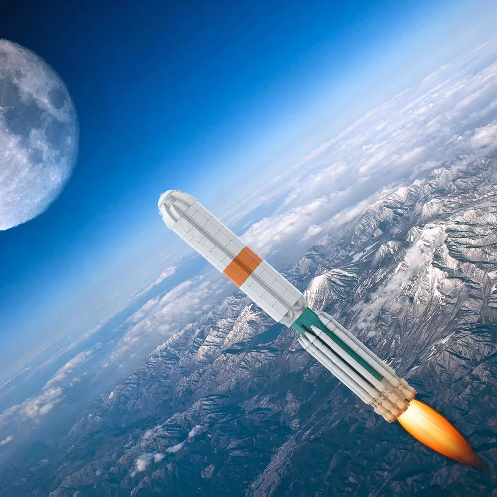 

Конструктор игрушечный MOC Launch Delta III, масштаб 1:110