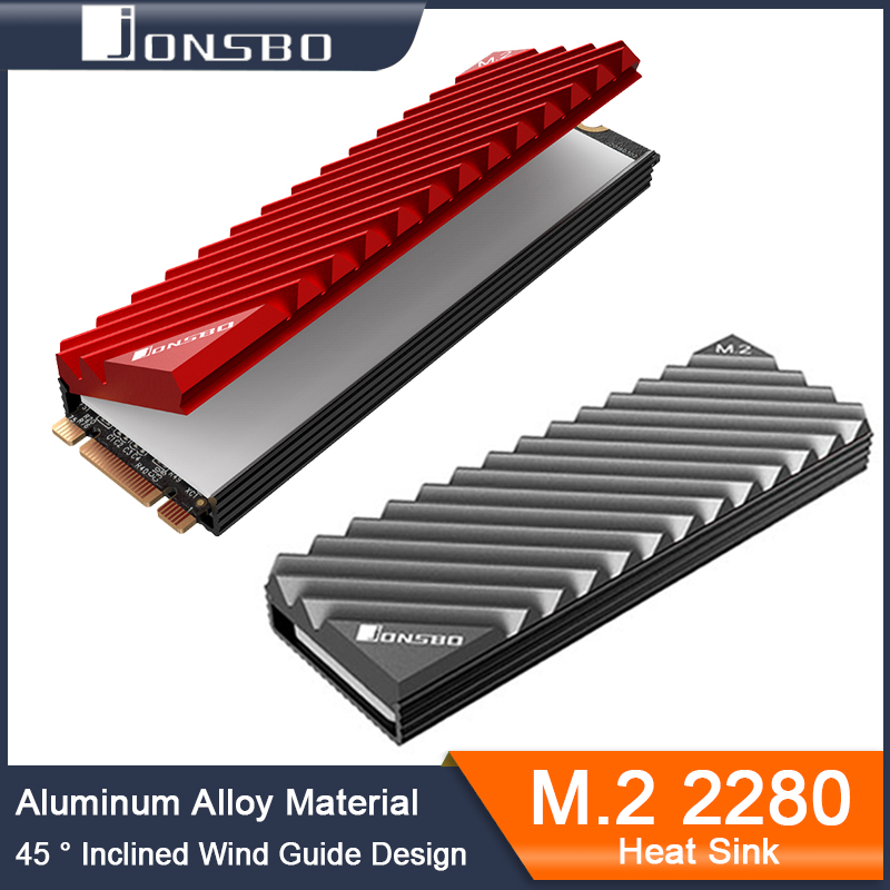 Jonsbo M.2 SSD NVMe Heat Sink 2280 Solid State Hard Disk Aluminum Heatsink with Thermal Pad PC Accessories