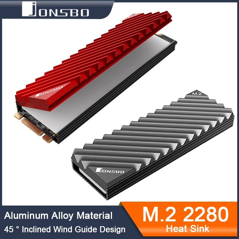 Disco Rígido de Estado Sólido com Almofada Térmica Nvme Heat Sink 2280 Dissipador de Alumínio pc Acessórios Jonsbo-m.2