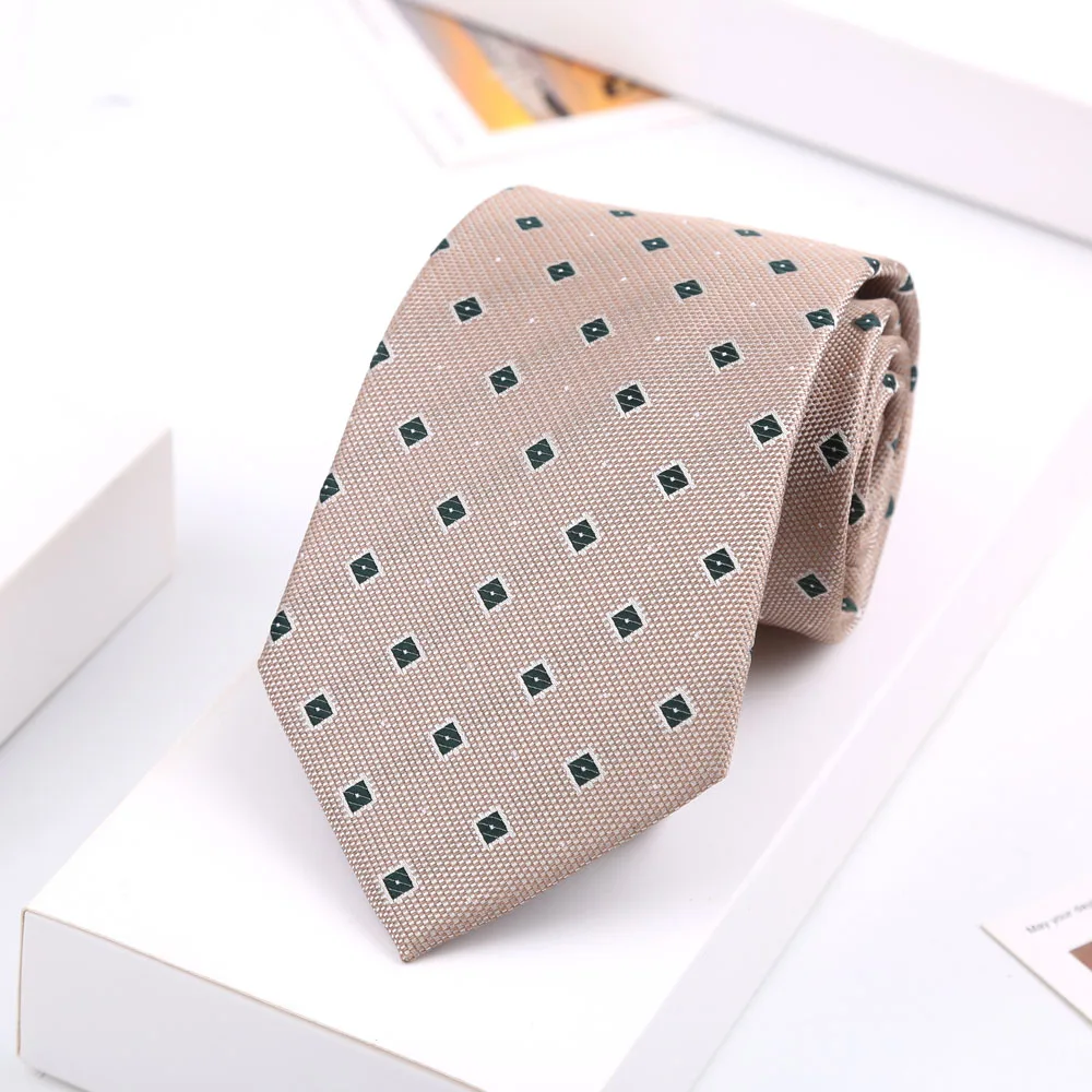 Luxuriöse florale Paisley-Krawatten (7-8 cm) für Herren, trendige Herren-Krawatte in Dunkelgrün und Rot, für Hochzeit, Business, Party, Accessoires, Geschenk – Detail 12