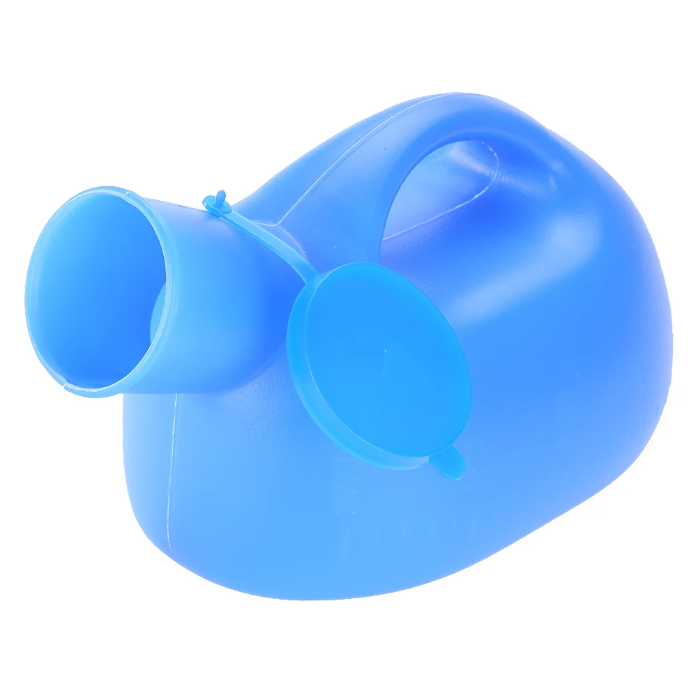 2000ml Portable Male Urine Bottle Lid Blue Plastic Male Pee Urinal Storage Urine Collector Elderly Men Children male urine collector