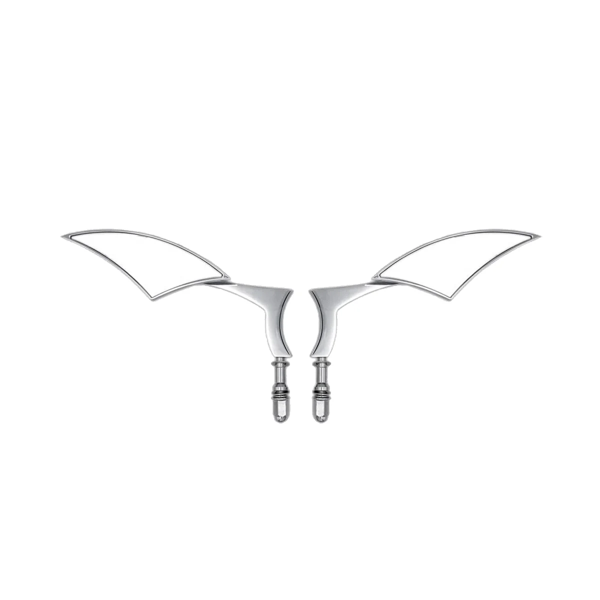 

Боковое зеркало заднего вида для мотоцикла, цвет серебристый