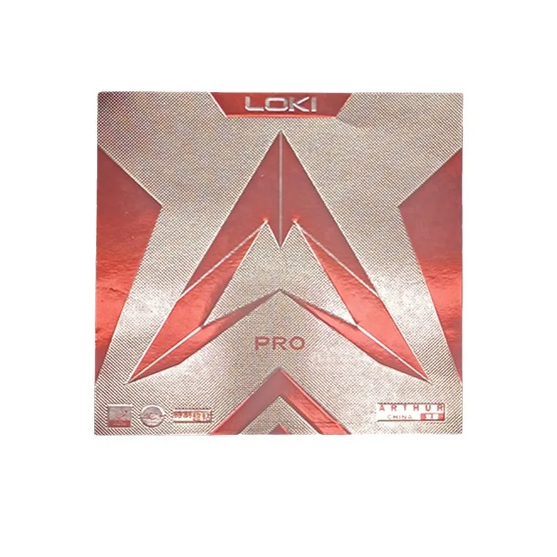 LOKI 아서 차이나 프로 탁구 러버 슈퍼 스티키 핌플스 인 위드 오렌지 케이크 스펀지 핑퐁 러버 (빠른 공격 루프용)