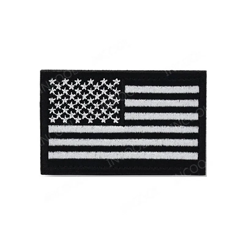 USA Americana Paese Bandiera Rovescio Ricamato Ferro Su Toppa