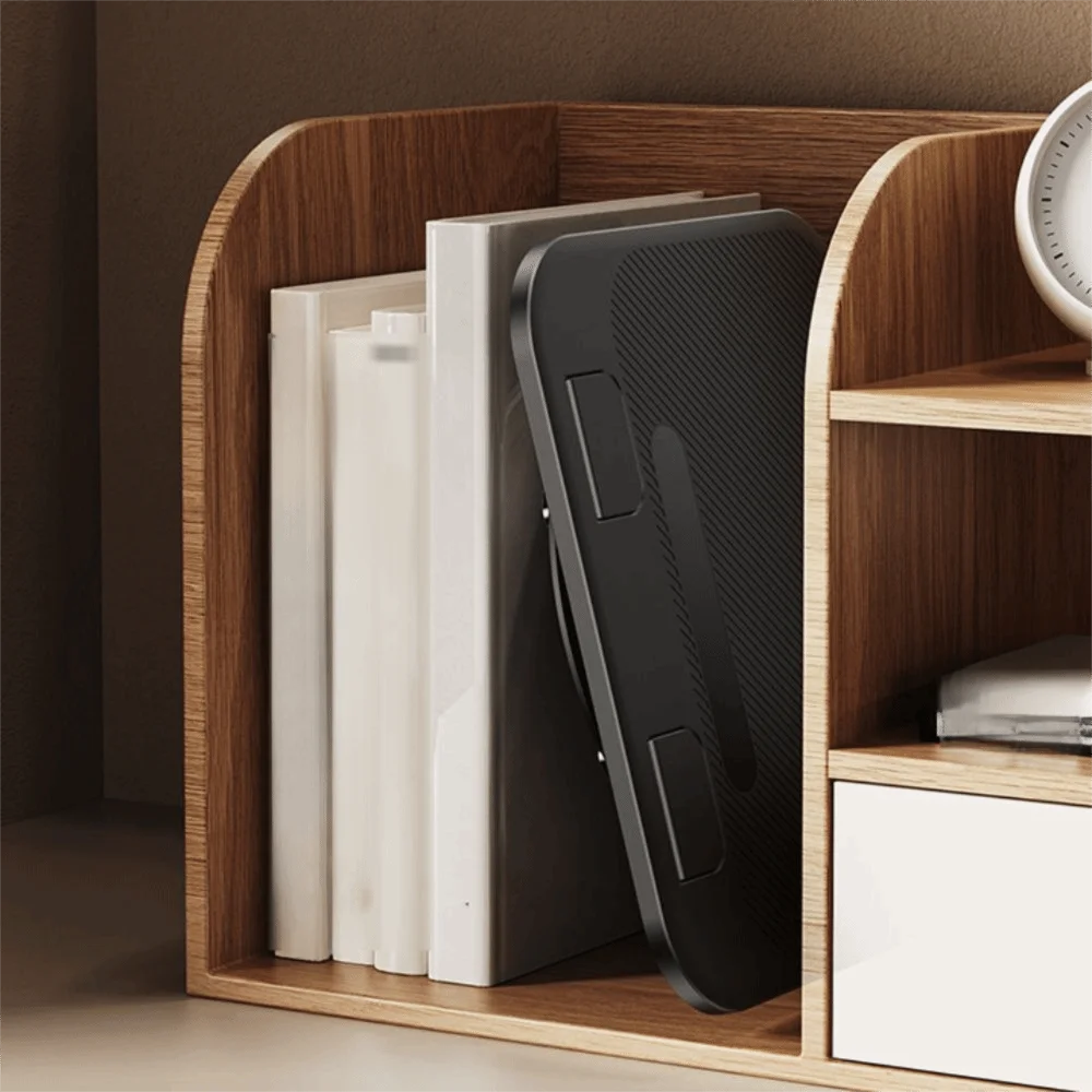 Höhenverstellbar 360° ° Drehbarer Notebook-Ständer, rutschfeste Basis, faltbarer Aufbewahrungs-Laptop-Ständer aus Kohlenstoffstahl, platzsparend – Detail 7
