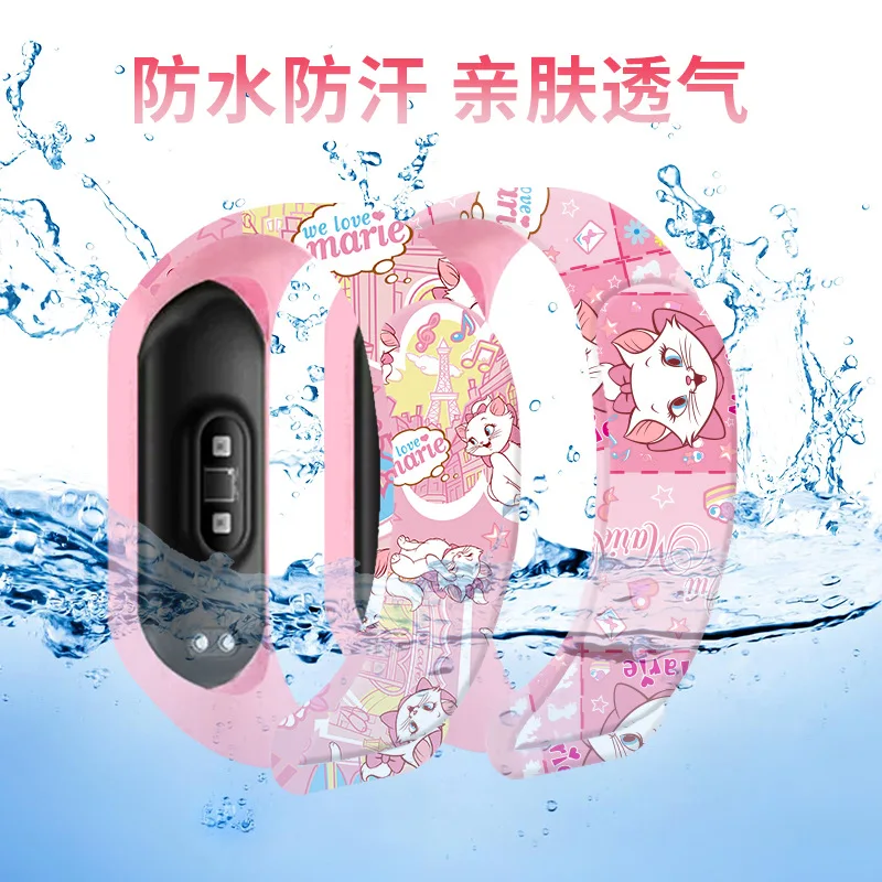Disney Marie children's watches action figure Mary cat Print LED Electronic Waterproof Sports Watch boys girls birthday gifts 3