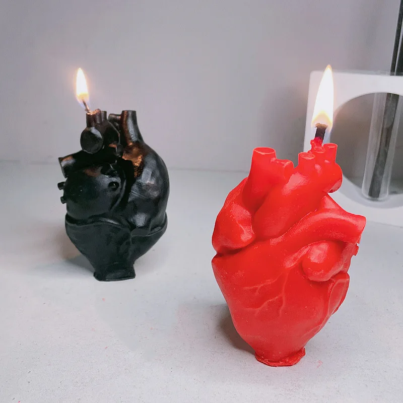 Heart Shaped Low Temperature Candle wax Bdsm Sex Candle Drip Sex Bed Flirting Teasing Massage Candles Erotic Games for Couple