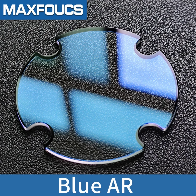 ミネラルガラス,交換部品,円形開口部,47x1.8mm,ディーゼル用,青の裏地