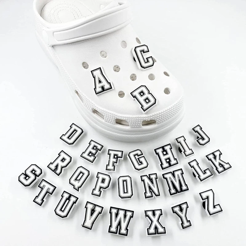 1pcs Letters Numbers Shoe Charms Decorations for Croc Jibz Boys Girls Kids Women Teens Christmas