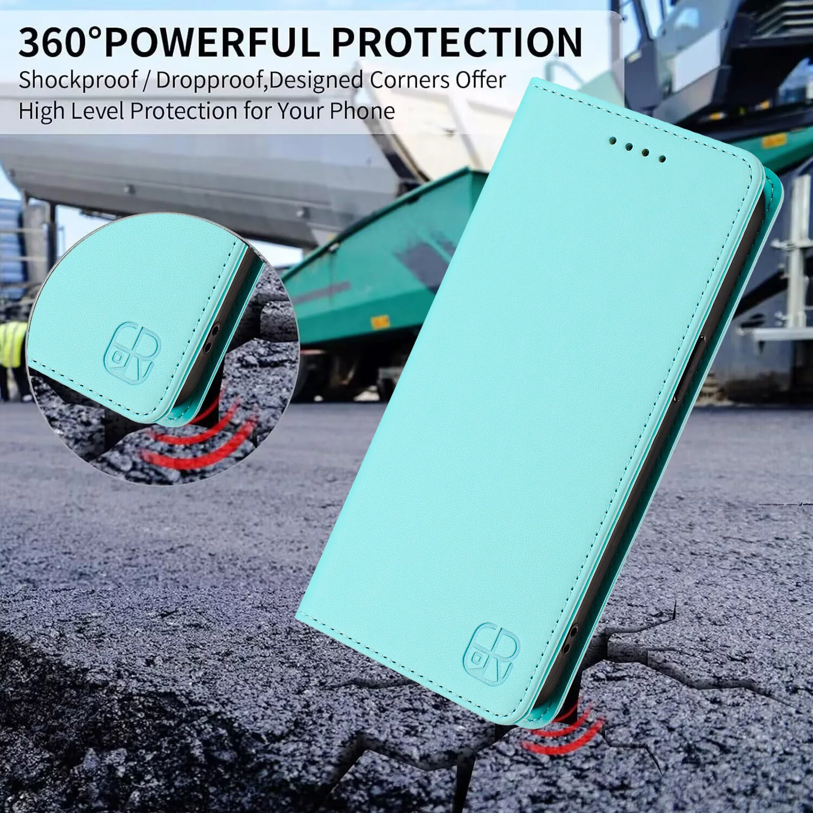 Leather Wallet Flip Case | Magnetic Protective Cover