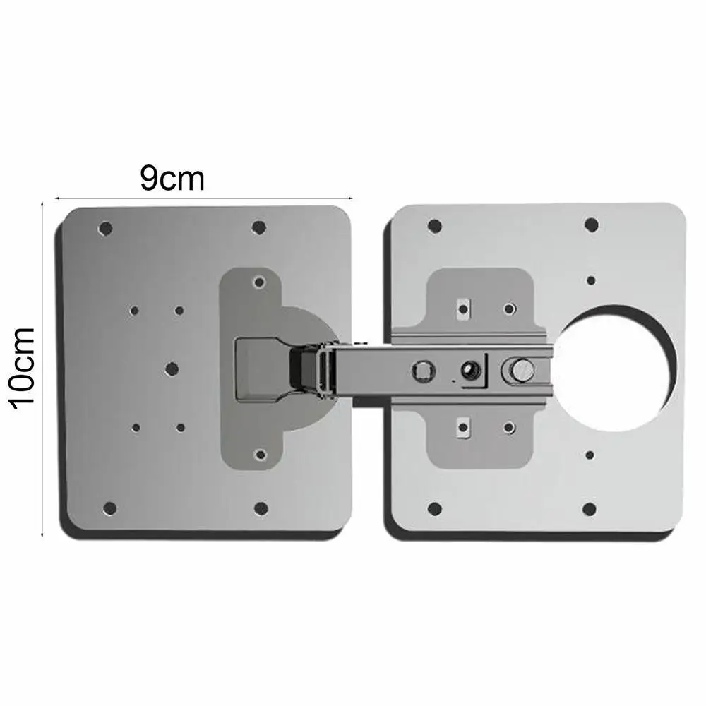 Description Picture 2 of itemCabinet Hinge Repair Plate Kit Kitchen Cupboard Door Hinge Mounting Plate With Holes Flat Fixing Brace Brackets Household Tools