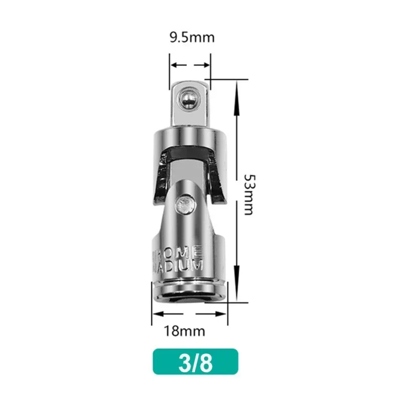 1PC/3PCS Kreuz Joint Set Ratsche Winkel Verlängerung Bar Sockel Adapter Manuelle Und Pneumatische Biegsamen Adapter Buchse werkzeuge NEUE – Detail 11