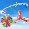 Children Soft Boomerang Toy Three-leaf Cross Outdoor Flying Disc Games Adult-kids Interactive Sports Toys for Decompression Gift