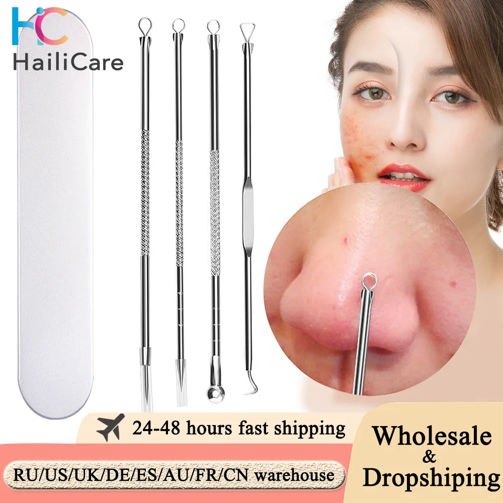 

Blackhead Removal Needles Black Dots Cleaner Stainless Steel Spot Extractor Acne Treatment Needle Face Clean Care Tool Beauty
