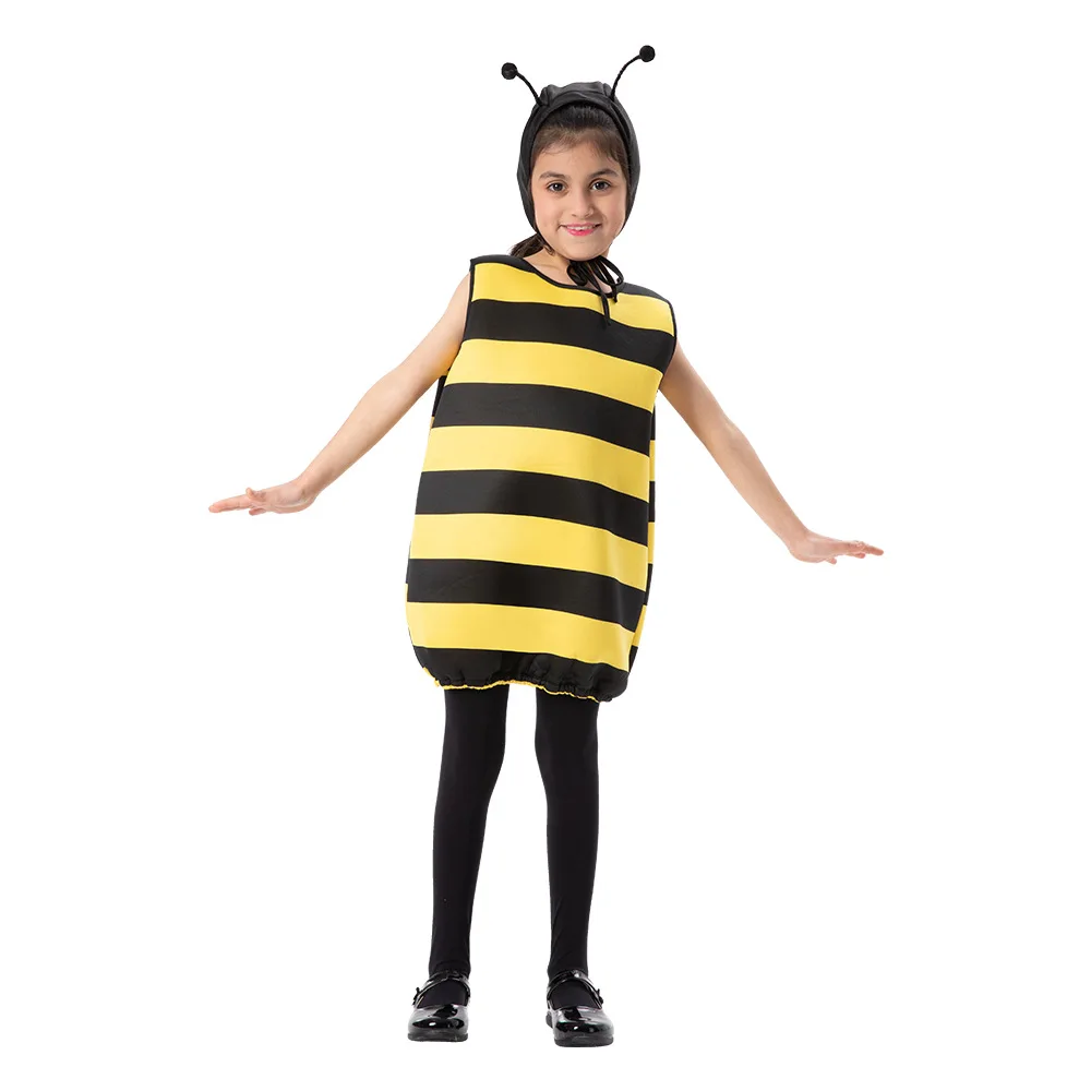 

Kids Cosplay Bee Costume Children's Day School Stage Costume Holiday Party Bodysuit Clothes Boy Girl Cute Clothing Performance