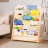 6 Tiers Solid Wood Children Kids BookShelf Multi-layer Magazine Shelf Book Picture Storage Rack for Kids Bedroom Save Space 5