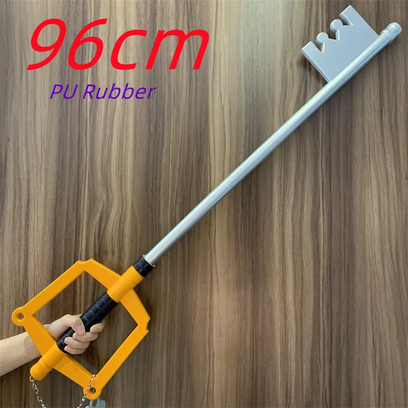 Kingdom Hearts Keyed Blade Sora Cosplay Gloden Key Blade Prop Weapon Sword Safety PU Model Toy Gift anime cosplay props superhero cosplay props pirate gun cosplay props