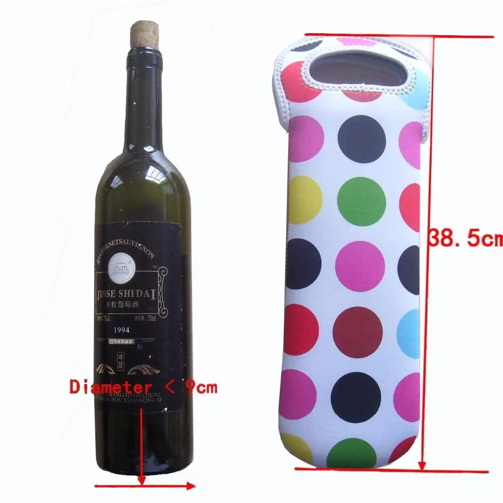 4mm neoprene Cooler bag Keep temperature red wine outdoor camping Indoor storage