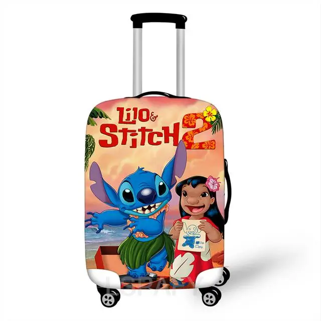 18 32 Inch Disney Lilo Stitch Elastic Thicken Luggage Suitcase