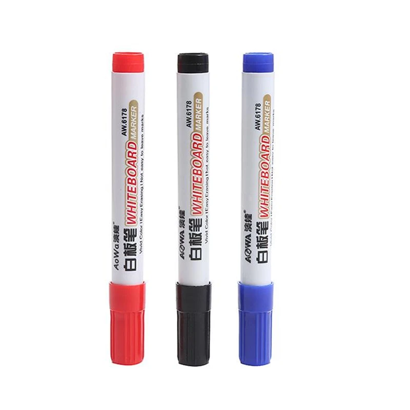 10pcs Whiteboard Pen Can Be Erased Marker Pens Non-toxic Large-capacity Pen For Teacher Water-based Drawing Board