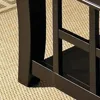 Cassidy Indoor Traditional with Storage and Shelf Rectangle Coffee Table, Black 4