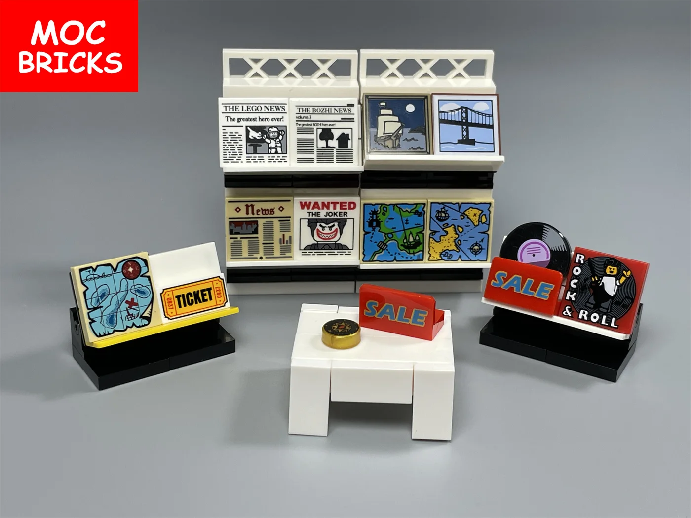 Printed Tiles Custom Printed Lego Pieces Heroes Box Of Blocks