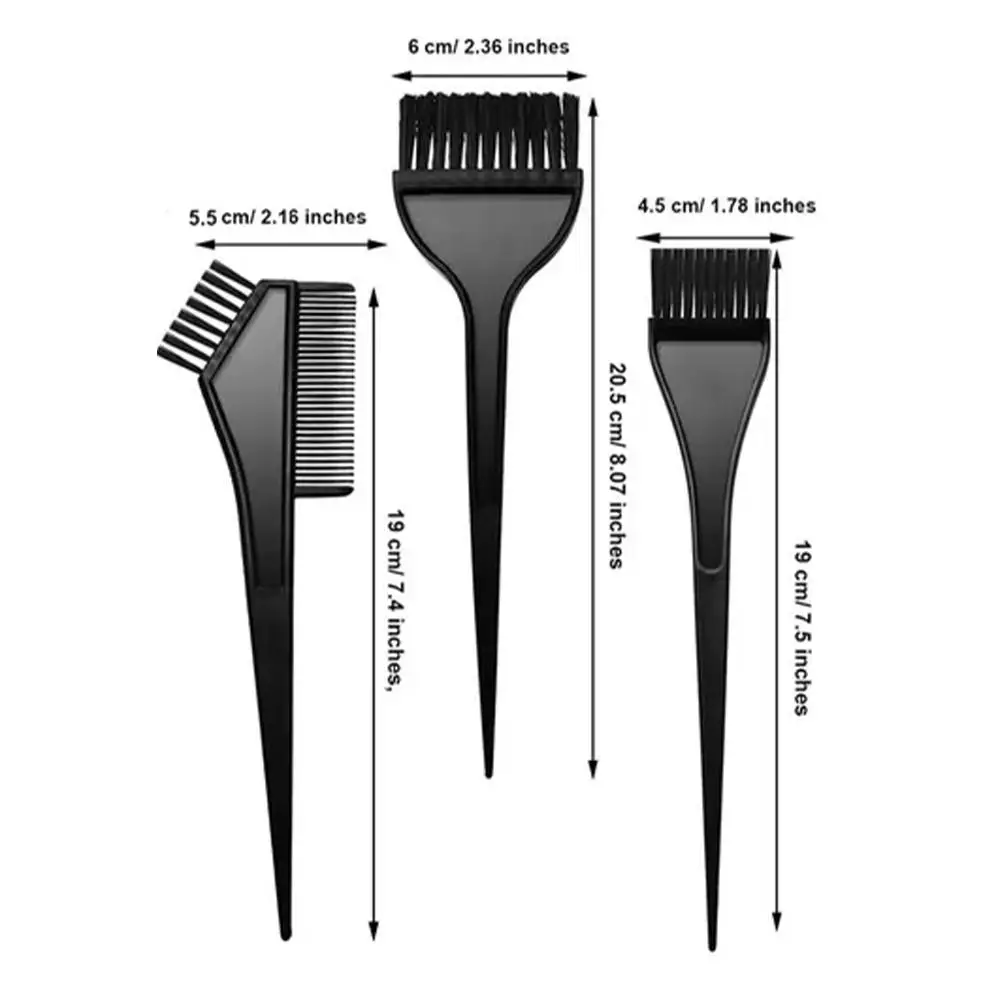Description Picture 2 of itemHair Color Dye Bowl Comb Brushes Combination Tool Kit Professional Twin Headed Tools Tint Salon Hairdressing Brush Coloring U2A1