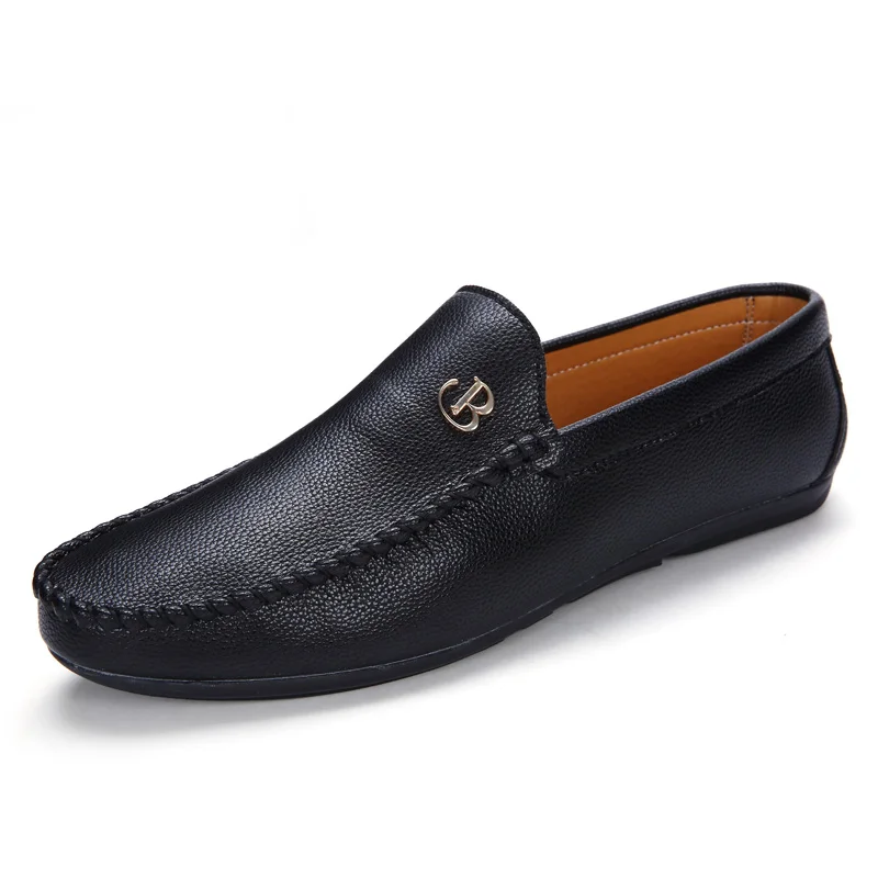 Leather Men Shoes Luxury Designer Casual Mens Loafers Man Moccasins Breathable Slip On Flats Driving Shoes Zapatillas Hombre 2
