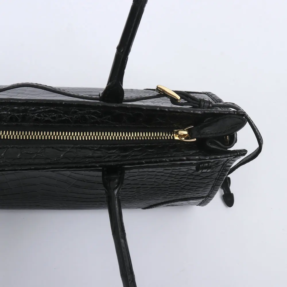 Genuine crocodile leather handbag