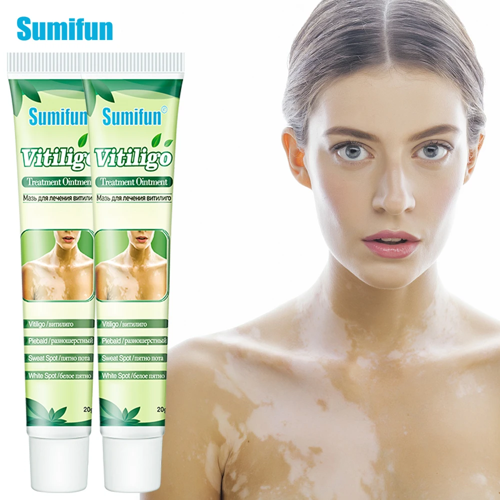 

1-5Pcs Dropshipping Sumifun Vitiligo Care Cream Remove Leukoplakia White Spot Antibacterial Ointment Skin Melanin Repair Plaster