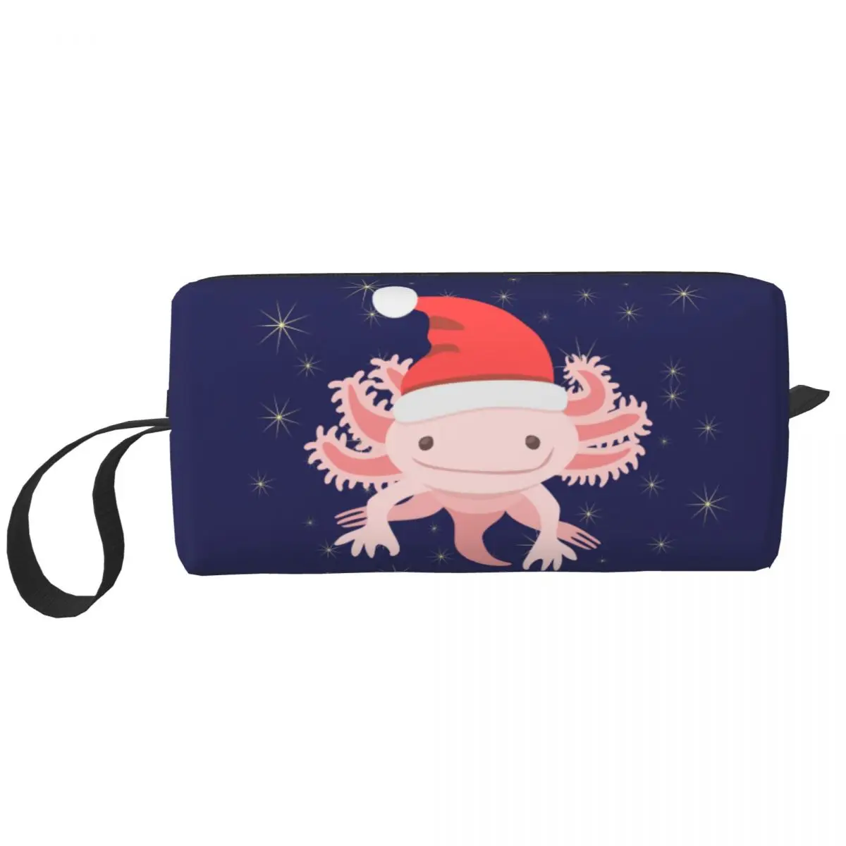 

Axolotl Рождественская дорожная сумка для туалетных принадлежностей, саламандра, косметический Органайзер для животных для макияжа, сумки для хранения красоты, набор для Хранения Туалетных принадлежностей, женская коробка