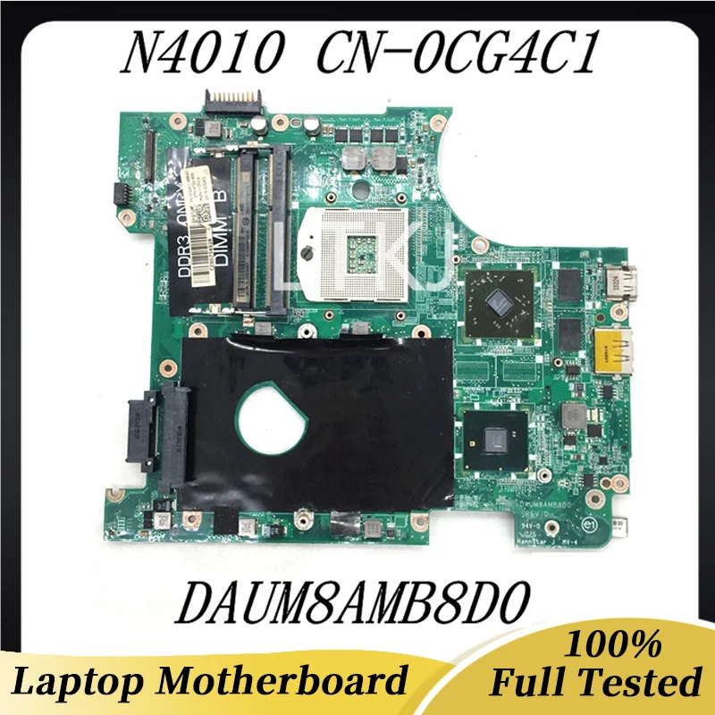 

CN-0CG4C1 0CG4C1 CG4C1 Mainboard For DELL Inspiron 14R N4010 Laptop Motherboard DAUM8AMB8D0 PGA989 HM57 HD5470M 100% Full Tested