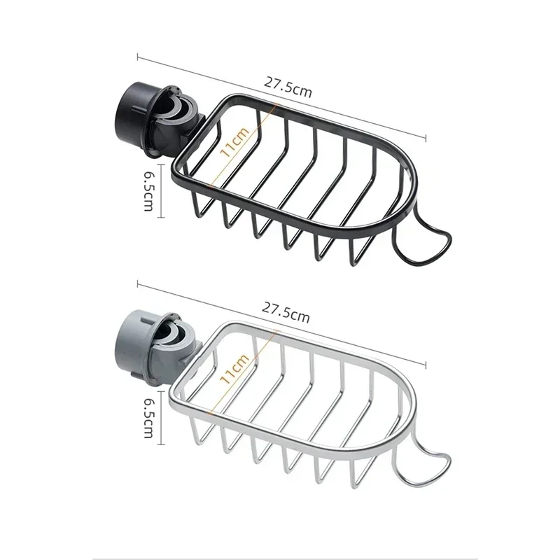 Bathroom Faucet Storage Rack Shower Soap Holder Bathroom Organization Shower Shelves Accessories