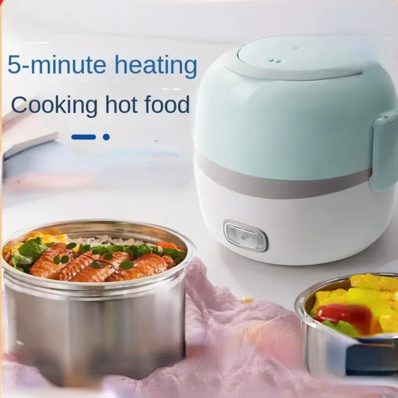 Fogão de Arroz Elétrico Portátil Automático Casa Caixa de Aquecimento Elétrica do Almoço Panela a Vapor Multi Fogão 220v