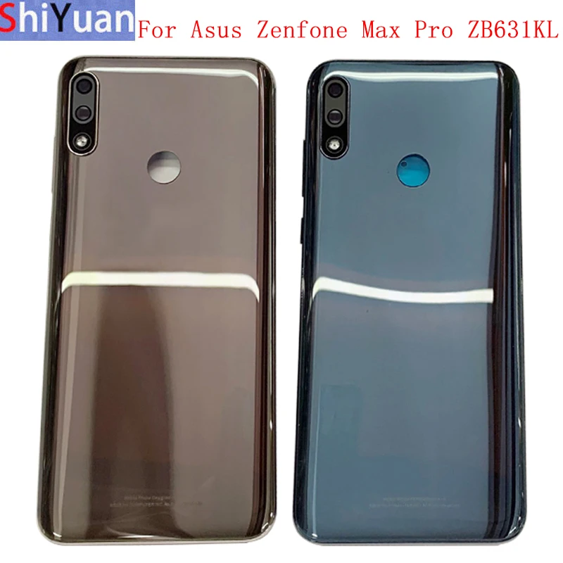 

Крышка батарейного отсека, задняя крышка корпуса для Asus Zenfone Max Pro M2 ZB631KL, задняя крышка с объективом камеры, запасные части с логотипом