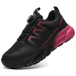 Indestructible Women's Steel Toe Breathable Safety Shoes - 38 (Red)