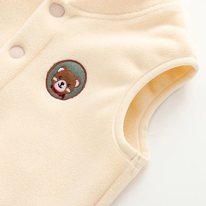 Baby Vest Clothing Winter Ollie Velvet Vest Winter Horse Jacket Children's Clothing Boys' Sweetheart