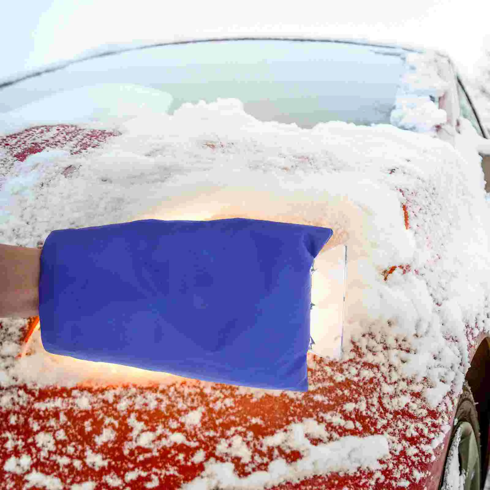 Car Warm Snow Scrapper for Winter Scraper Ice Scraping Gloves Window Thermal Felt Pad Vehicle