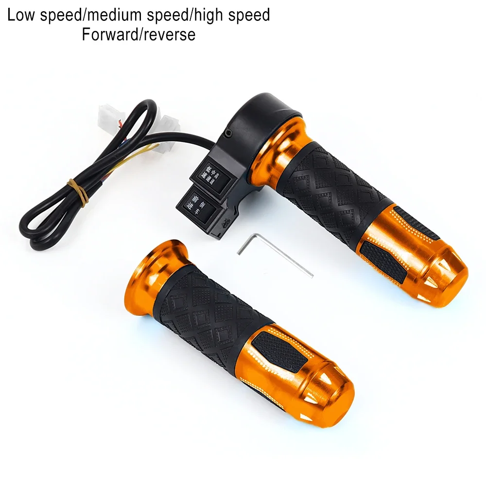 Electric Vehicle Aluminum Alloy Twist Throttle Handle with Adjustable Speed Control