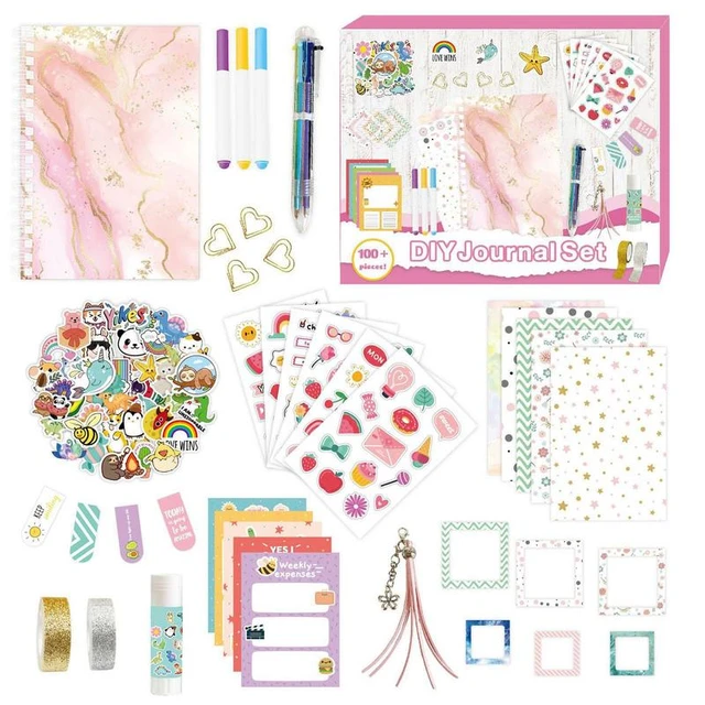 Scrapbook Kit For Girls Diary Journal Set For Kids DIY Cute