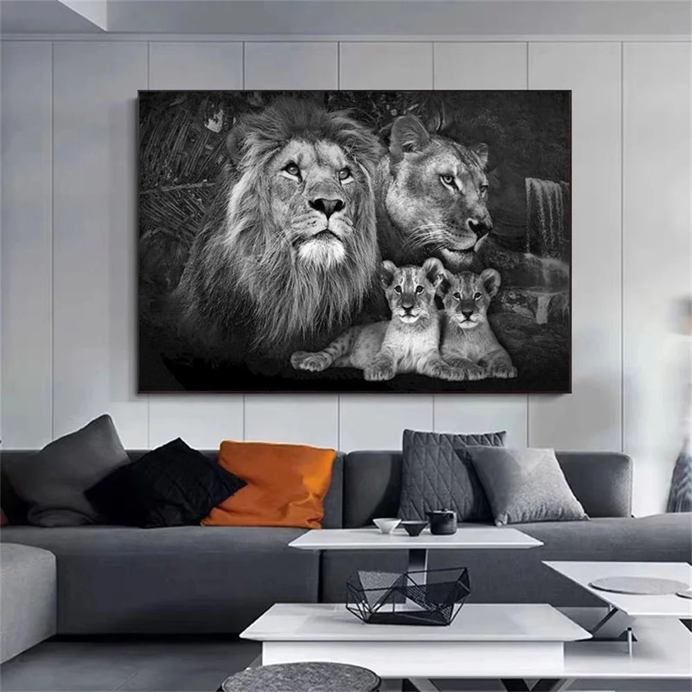 Lion Family Painting