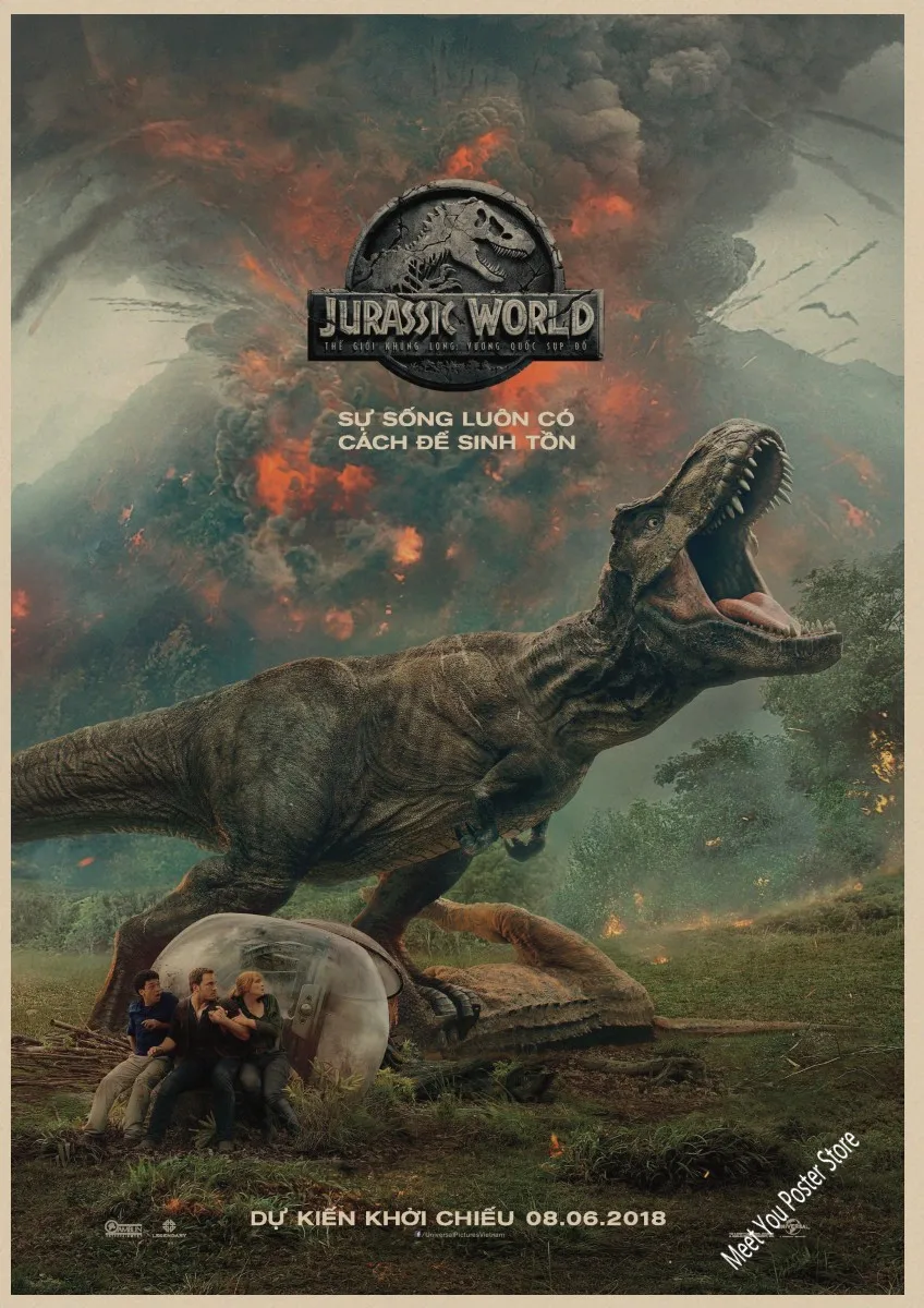 ジュラシックパーク恐竜世界の映画ポスタージュラシックワールド