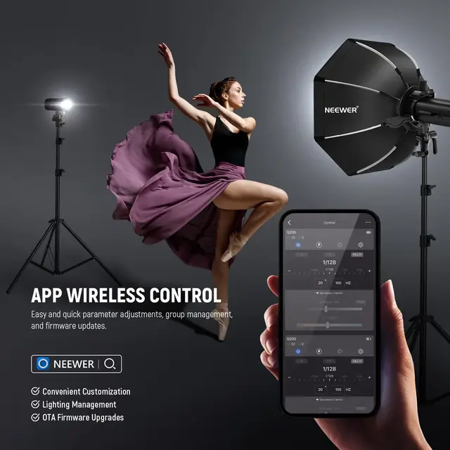NEEWER Q200 200Ws 2.4G TTL Outdoor Flash Strobe Light 2.4G