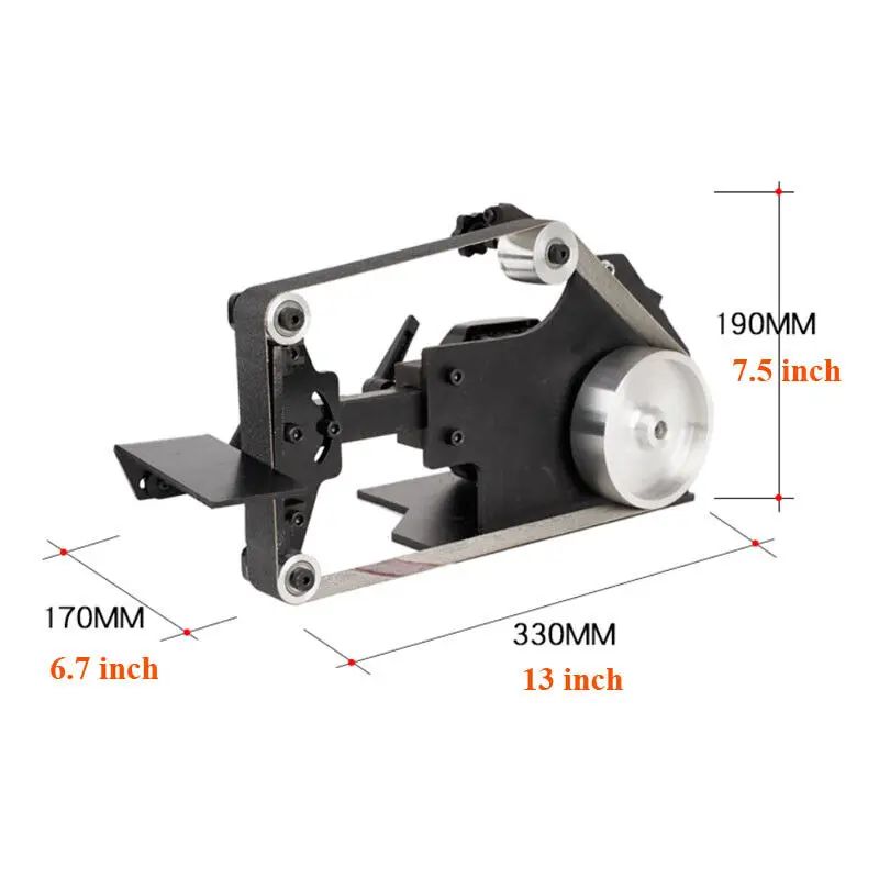 220V Electric Brushless Machine Belt Sander Polishing Grinding Grinder Machine 5