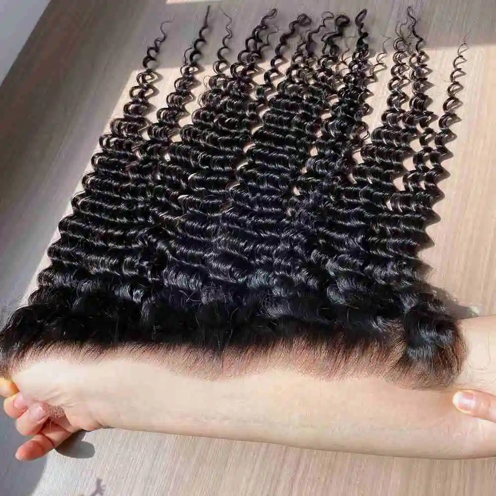 Skinlike Real HD Lace Deep Wave 5x5 6x6 7x7 Invisible HD Lace Closures Hair Skin Melt 13x4 13x6 Frontal Only Pre Plucked