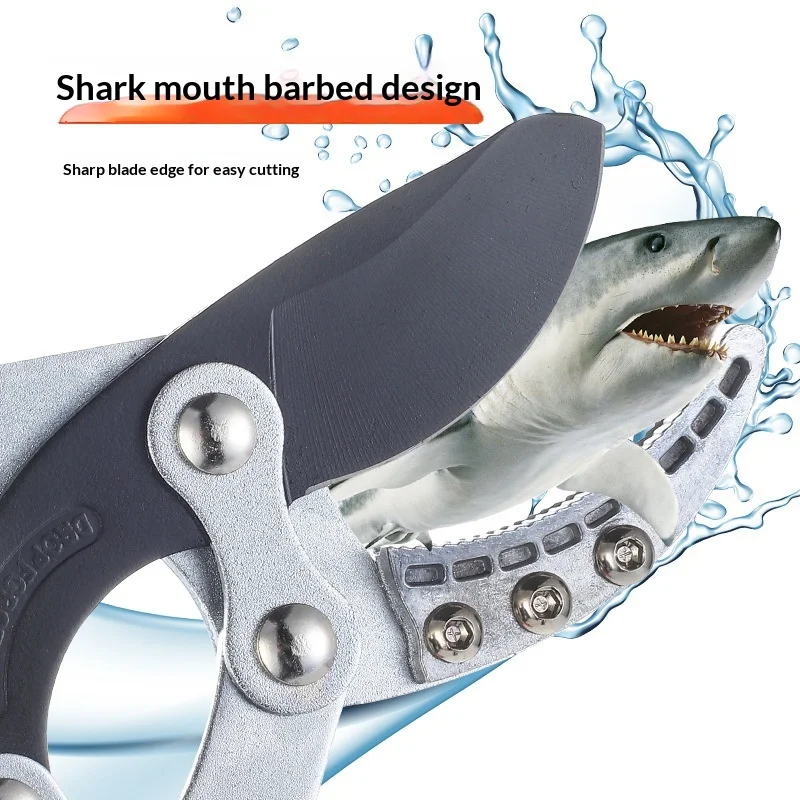 5cm 절단 용량의 샤크 조우형 정원 전정기, 확장형 알루미늄 손잡이가 있는 전문 나무 가지 절단 도구