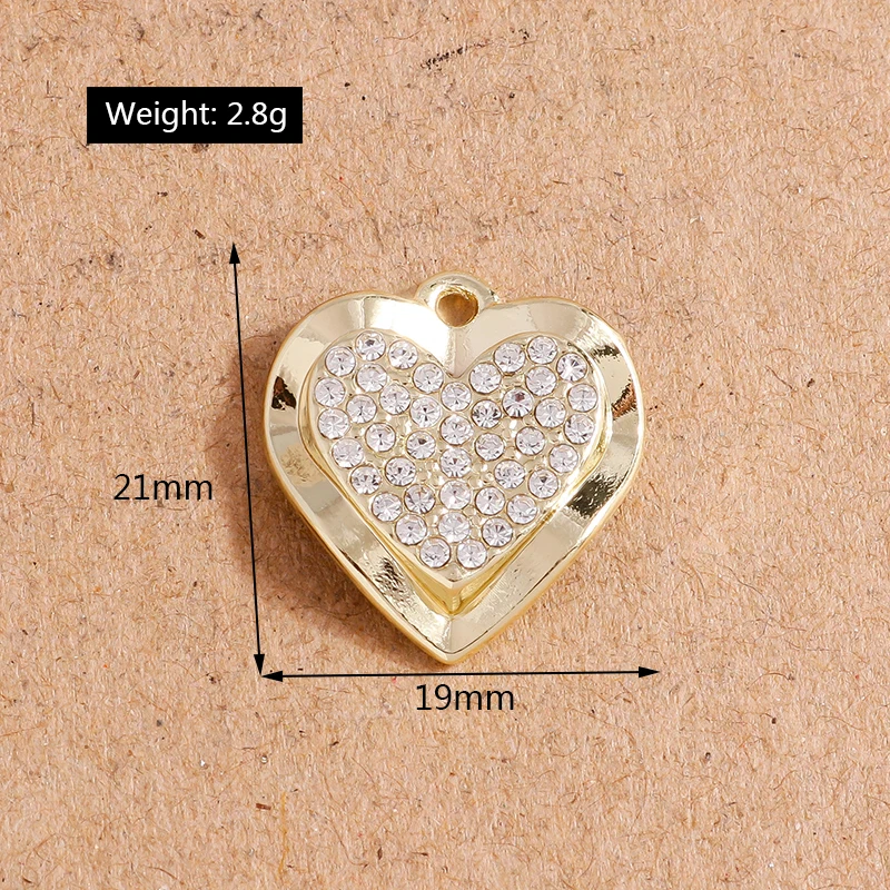 4 Stück romantische Stern Mond Kristall Charms Anhänger für Schmuck machen Ohrringe Halskette handgemachte Armband DIY Bastel bedarf – Detail 8